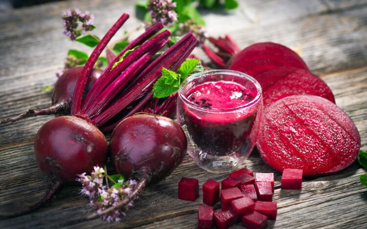 Beetroot is the leader in the content of natural nitrates, useful for potency