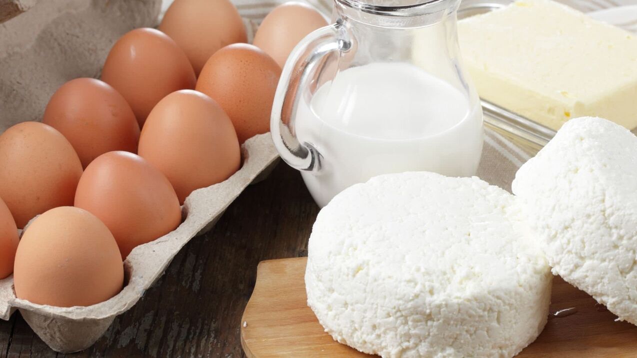 Eggs and milk products for potency
