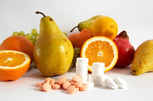 Healthy fruit and vitamin complexes for male potency