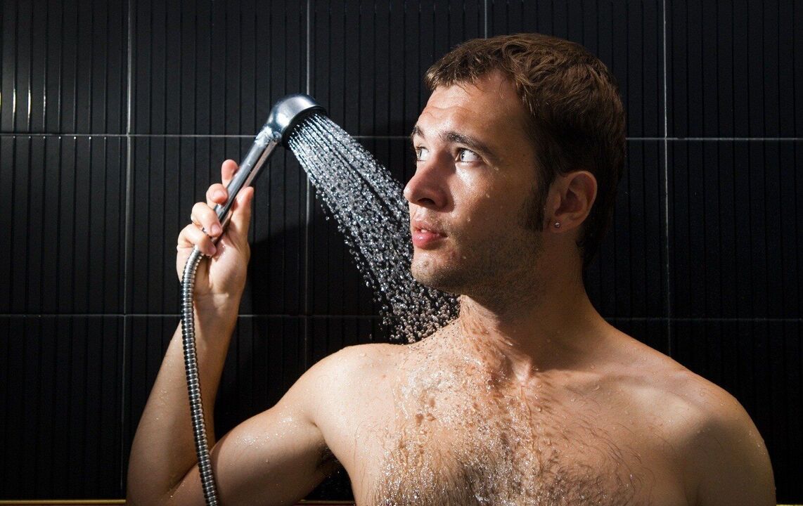 showering with copious discharge when excited